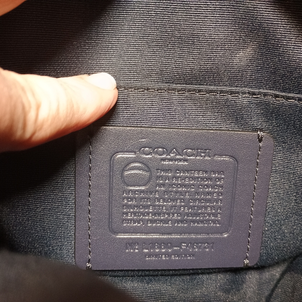 Coach Glitter Black Canteen Crossbody Bag - Picture 6 of 6